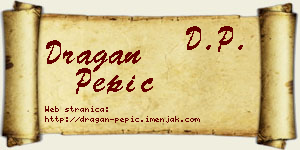 Dragan Pepić vizit kartica